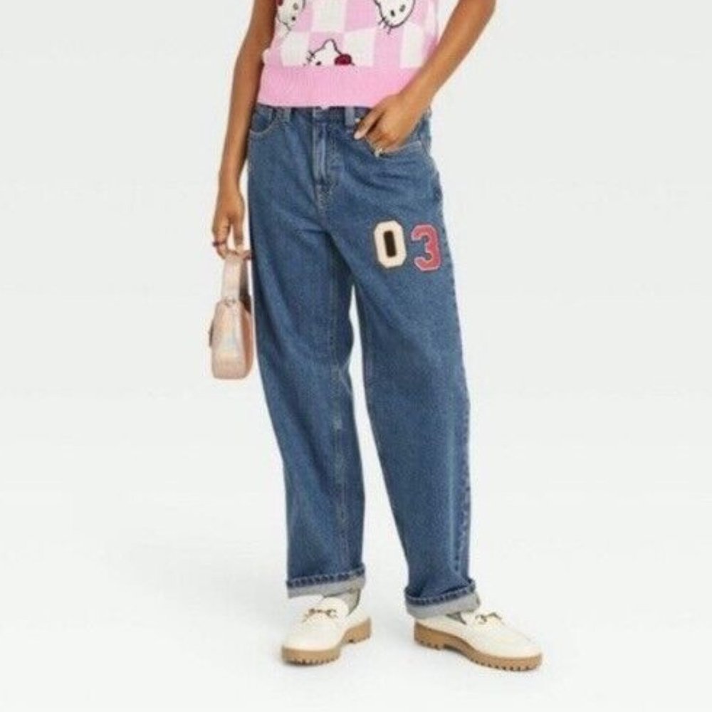 Retro Wild Fable Butterfly Patch Jeans Only Murders in the Building styled